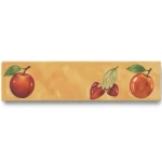 Walls Ceramic Tiles Size 4.5x20 cm, Listel Fruit Warm Color