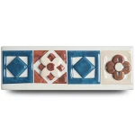 Ceramics Walls Size 6x20 cm, Listel Geometric Warm Color