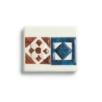 Ceramics Walls Size 2.3x2.3 cm, Listel Geometric Warm Color