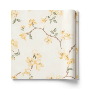 American Floral Wallpaper 10 m x 0.53 m Light Beige, Model FF50003