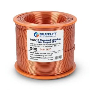 4 AWG 1C Stranded Tinned Copper Wire, 1000 Vac, PVC Insulation +105°C, Orange, 500ft | Asharqiyah Cables Company for Industry