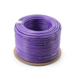 سلك نحاس مصمت احادى النواة معزول PVC 70º مقاس 1.5 مم² 450/750 فولت طول 300 قدم بنفسجي | شركة الفنار