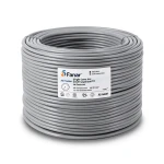 سلك نحاس مصمت احادى النواة معزول PVC 70º مقاس 1.5 مم² 450/750 فولت طول 300 قدم رمادي | شركة الفنار