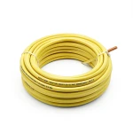 سلك نحاس مصمت مقاوم للحراره احادى النواة معزول PVC 90º 1.5 مم² 450/750 فولت 300 قدم اصفر | شركة الفنار