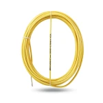 سلك نحاس مصمت مقاوم للحراره احادى النواة معزول بمادة PVC 90º مقاس 2.5 مم² 450/750 فولت طول 300 قدم لون أصفر | شركة الفنار