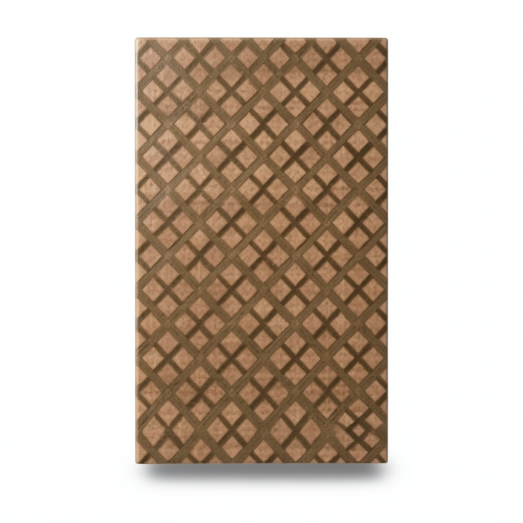 Ceramic Wall Tiles 20x43 cm, Insert Nut Color, Rectangular