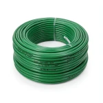 سلك نحاس مصمت احادى النواة معزول PVC 70º مقاس 1.5 مم² 450/750 فولت طول 300 قدم أخضر | شركة الفنار