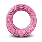 سلك نحاس مصمت احادى النواة معزول PVC 70º مقاس 1.5 مم² 450/750 فولت 300 قدم لون زهري | شركة الفنار
