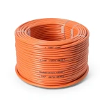 سلك نحاس مصمت احادى النواة معزول PVC 70º مقاس 1.5 مم² 450/750 فولت طول 300 قدم برتقالي | شركة الفنار