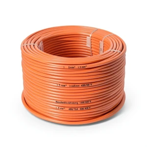 Single Core Solid Copper Cable PVC 70 ºC Insulation 1.5 mm² 450/750 Volt 300 Feet Orange | Al Fanar