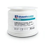 لفة سلك كهرباء 8 AWG نحاس مجدول عزل PVC +105°C أبيض، جهد 600 فولت | شركة كابلات الشرقية للصناعة