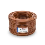 سلك نحاس مصمت احادى النواة معزول PVC 70º 1.5 مم² 450/750 فولت 300 قدم بني | شركة الفنار