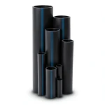 انابيب بلاستيك HDPE ضغط 6 بار [PE 80] قطر خارجي 315 mm سمك 14.4 mm لون اسود