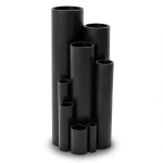 أنابيب HDPE ضغط تشغيل 6 بار PE 80 قطر خارجي 400 mm سمك 18.2 mm لون أسود