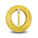 سلك نحاس مصمت مقاوم للحراره احادى النواة معزول PVC 90º مقاس 4 مم² 450/750 فولت 300 قدم اصفر | شركة الفنار