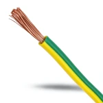 سلك تأريض نحاس شعر CU/PVC مساحة مقطع 95 مم 450/750 فولت أخضر/أصفر