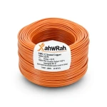 سلك نحاس مجدول مفرد 2 AWG مطلي قصدير، 1000 فولت، عزل PVC +105°C برتقالي، طول 500 قدم | شركة كابلات الشرقية للصناعة