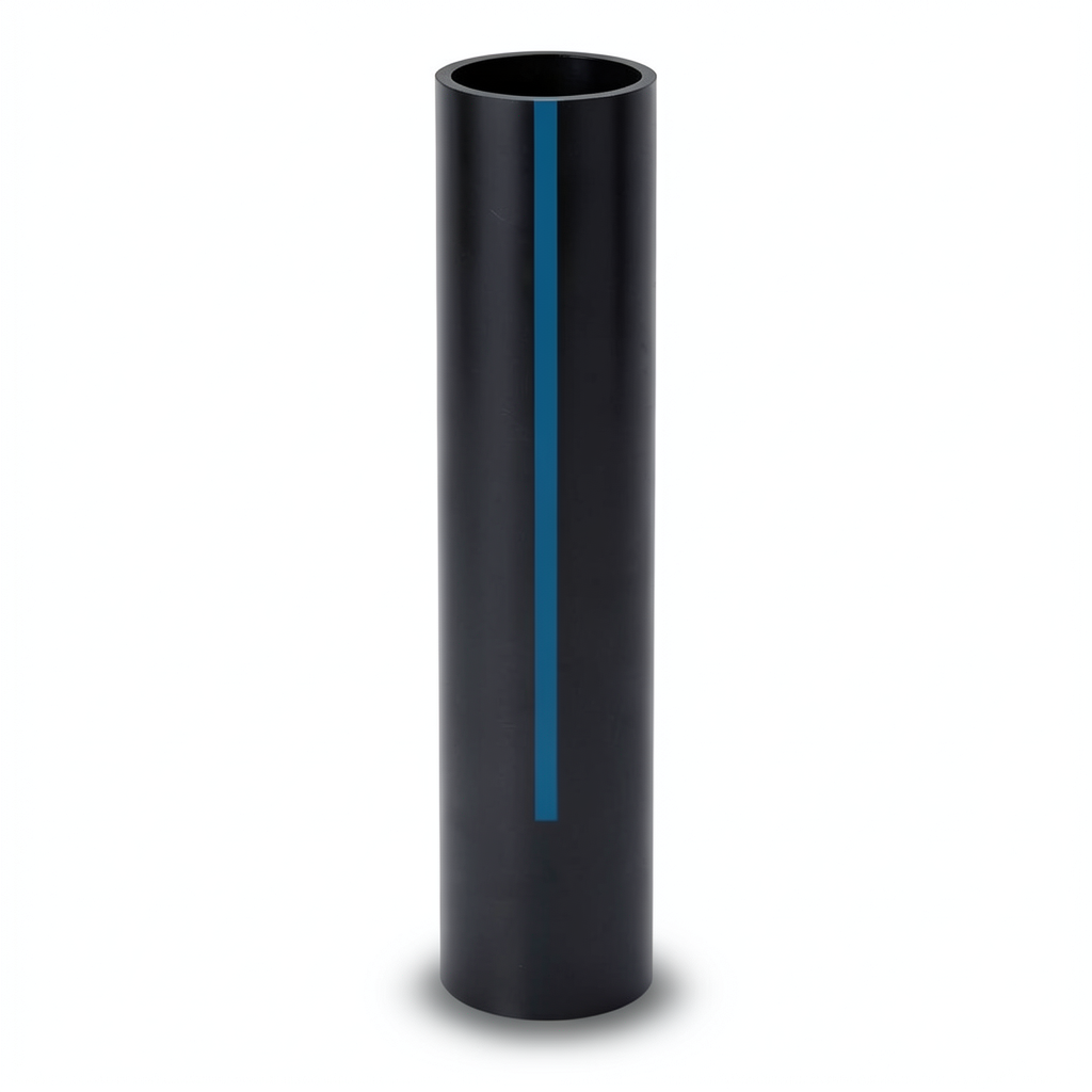 HDPE Pipe 6 Bar Working Pressure PE 80 Outer Diameter 400 mm Thickness 18.2 mm Black