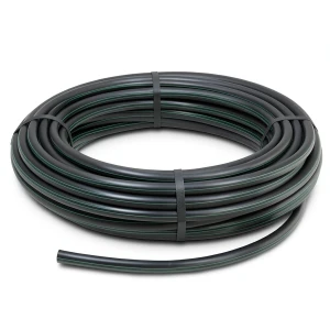 HDPE Plastic Pipe Pressure 6.3 Bar PE 100, 63 mm OD, 2.5 mm Thickness, Black