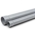 أنابيب بلاستيك UPVC ضغط 250 psi مقاس 3 إنش سمك 5.87 مم لون رمادي