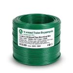 سلك كهرباء مفرد نحاس مجدول 16 AWG مطلي قصدير 1000 فولت عزل PVC +105°C أخضر 2500 قدم | شركة كابلات الشرقية للصناعة