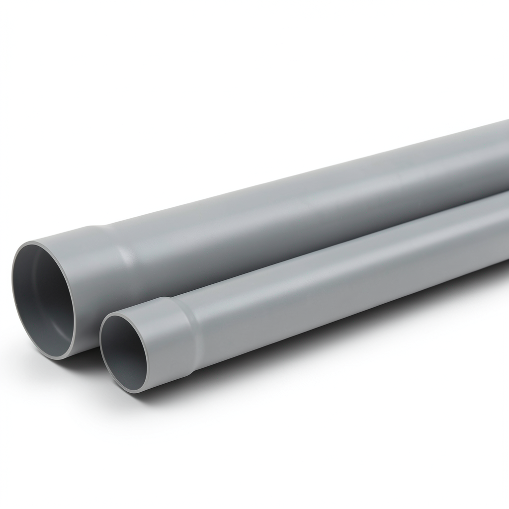 أنابيب UPVC ضغط 315 psi مقاس 1 إنش سمك 2.97 مم لون رمادي