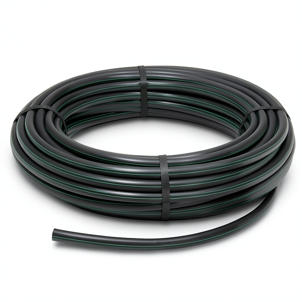 لفة انابيب HDPE ضغط 16 بار PE 100 مقاس 25 mm سمك 2.3 mm لون اسود