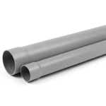 أنابيب بلاستيك UPVC ضغط 315 psi مقاس 2 إنش سماكة 4.98 ملم لون رمادي