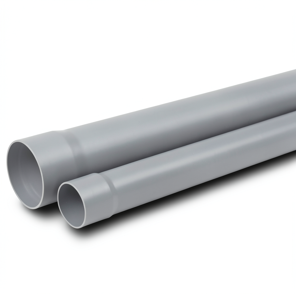 أنابيب UPVC ضغط 315 psi مقاس 2 1/2 إنش سماكة 6.07 مم لون رمادي