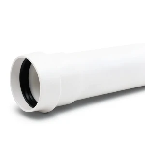 UPVC Plastic Pipe PN 2 Bar Class 1, 110 mm Size, 1.8 mm Thickness, White