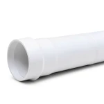 UPVC Plastic Pipe PN 6 Bar Class 3, Size 40 mm, Thickness 1.8 mm, White Color