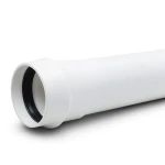 UPVC Plastic Pipe PN 2 Bar Class 1, Size 140 mm, Thickness 1.8 mm, White