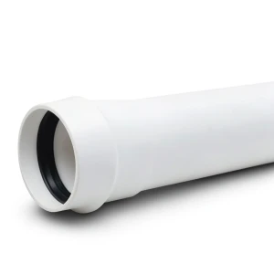 أنابيب بلاستيك UPVC ضغط 2 بار كلاس 1، مقاس 140 مم، سماكة 1.8 مم، لون أبيض