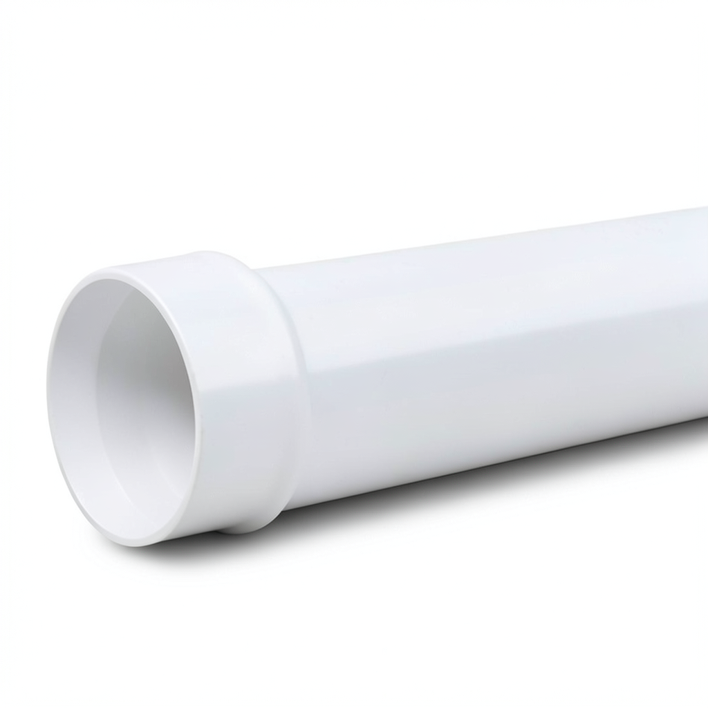 UPVC Pipe PN 2 Bar Class 1, Size 160 mm, Thickness 1.8 mm, White Color