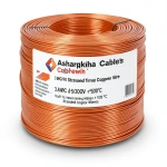 سلك مفرد نحاس مجدول 3 AWG مطلي قصدير 1000 فولت عزل PVC +105°C برتقالي 500 قدم | شركة كابلات الشرقية للصناعة