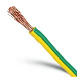 سلك كهرباء تأريض نحاس شعر CU/PVC مساحة مقطع 35 مم2 450/750 فولت أخضر/أصفر