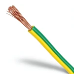 سلك تأريض نحاس شعر CU/PVC مساحة مقطع 95 مم 450/750 فولت أخضر/أصفر