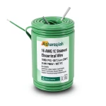 سلك كهرباء مفرد نحاس مجدول 16 AWG مطلي قصدير 1000 فولت عزل PVC +105°C أخضر 2500 قدم | شركة كابلات الشرقية للصناعة