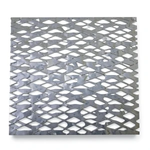 Hot Rolled Expanded Metal Mesh Memari Design 3 mm Wire Diameter 2.44 M Width 1 M Length