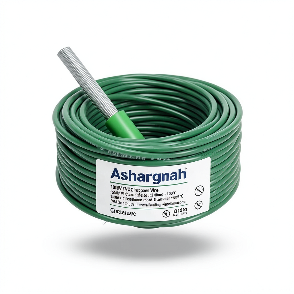 سلك مفرد نحاس مجدول 10 AWG مطلي قصدير 1000 فولت معزول PVC +105°C أخضر، 2500 قدم | شركة كابلات الشرقية للصناعة