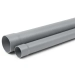 أنابيب UPVC مقاس 4 إنش ضغط 250 psi سماكة 7.52 مم لون رمادي
