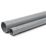 أنابيب بلاستيك UPVC ضغط 250 psi مقاس 8 إنش سمك 15.45 مم لون رمادي