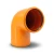 UPVC Elbow 87° Non Pressure Size 315 mm Orange | Al-Munif - Image 1