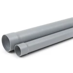 أنابيب بلاستيك UPVC ضغط 315 psi مقاس 3/4 إنش سماكة 2.49 مم لون رمادي