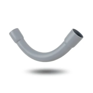 كوع كهرباء طويل UPVC مقاس 50 مم لون رمادي