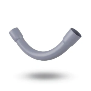 كوع كهرباء طويل UPVC المنيف مقاس 63 مم لون رمادي