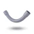 UPVC Long Bend Size 63 Gray - Image 1