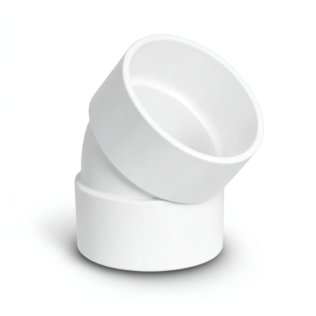 UPVC Elbow 45° 1 1/2 Inch White Color