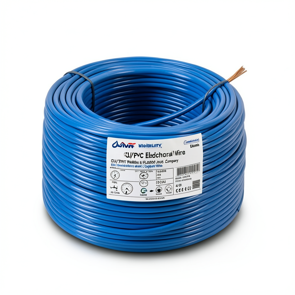 سلك نحاس شعر CU/PVC مقاس 240mm2، 450/750 فولت، أزرق | شركة كابلات جدة