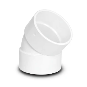 كوع UPVC زاوية 45° مقاس 3 إنش أبيض